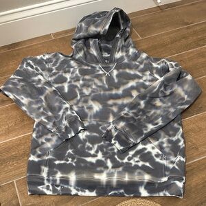 Vintage Lululemon Dimond Dye Blue White Grey Hoodie